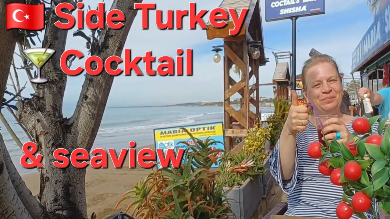 🏖️🍸🇹🇷Side Beach chilling in Cocktail bar /Seaview (Livestream from 09022026)