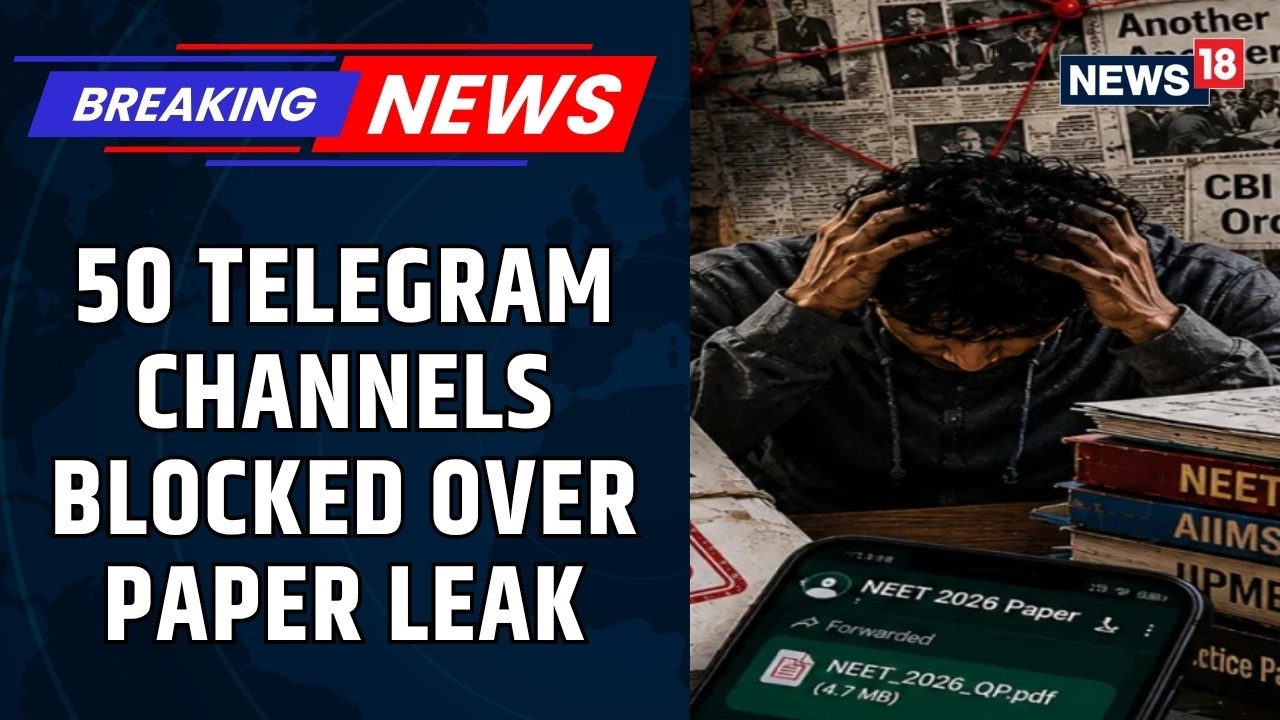 Indian Government Takes Action Against Internet Paper Leaks: 50 Telegram Channels Blocked | News18