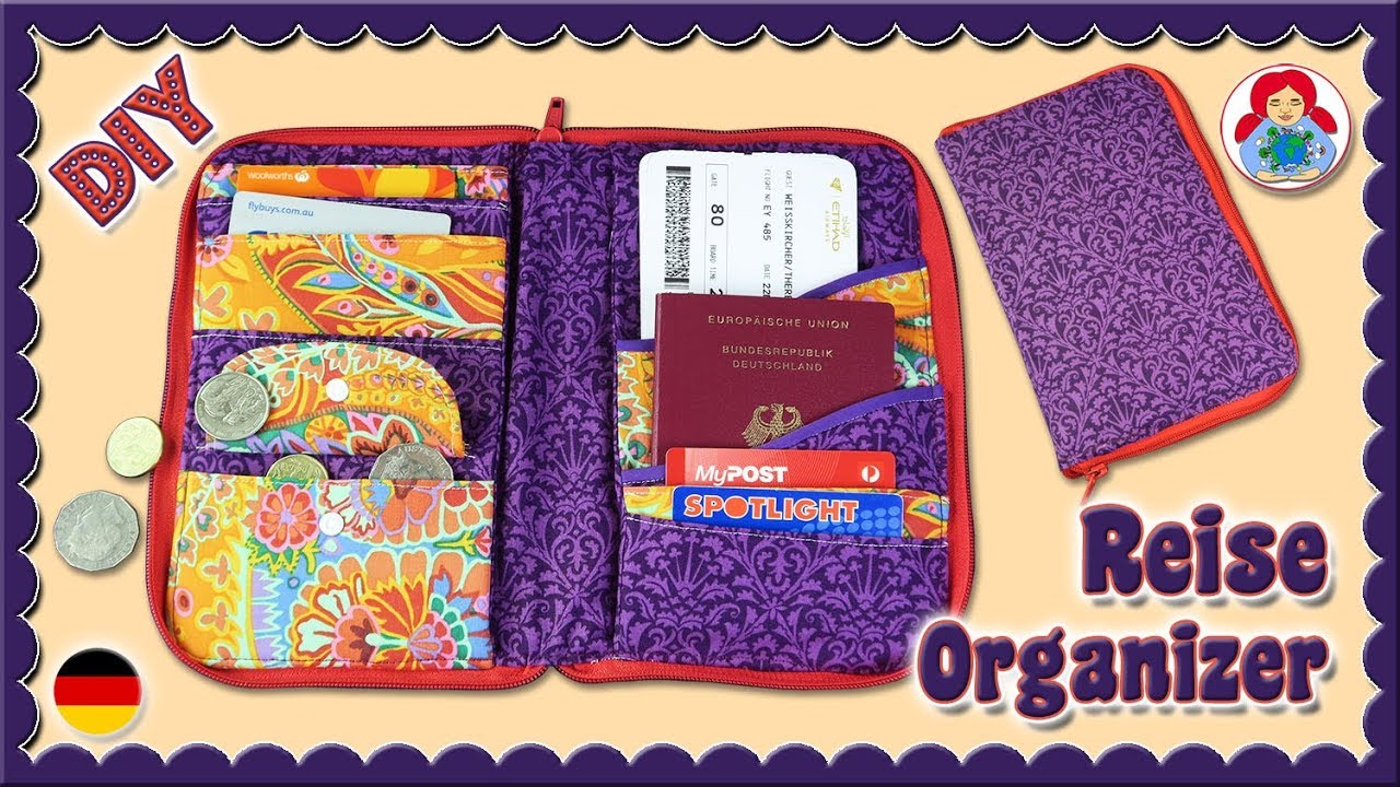 DIY | Reise Organizer Dokumente Etui • Sami Dolls Tutorials