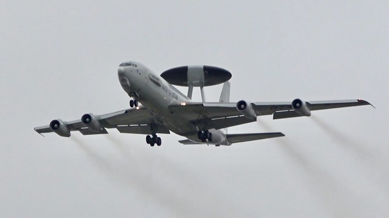 Boeing E-3A E-3D Sentry AWACS Special Compilation NATO RAF departure arrival flypast