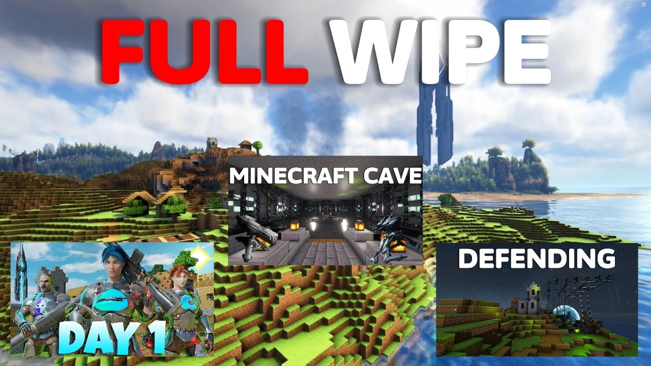 I Survived 100 Days Inside of Minecraft Cave Against 1000 People - ARK: Survival Evolved