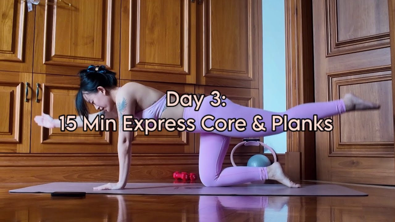 Day 3 of 3: Express Core + Planks + Warm Up (Mini Challenge | No Equipment)