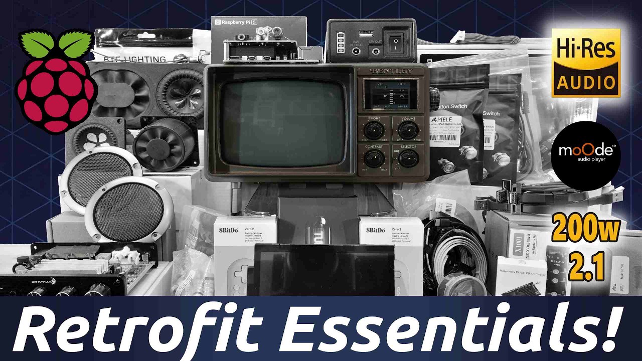 Raspberry Pi TV Retrofit 📺 Parts Showcase [Tips 4 DIY]