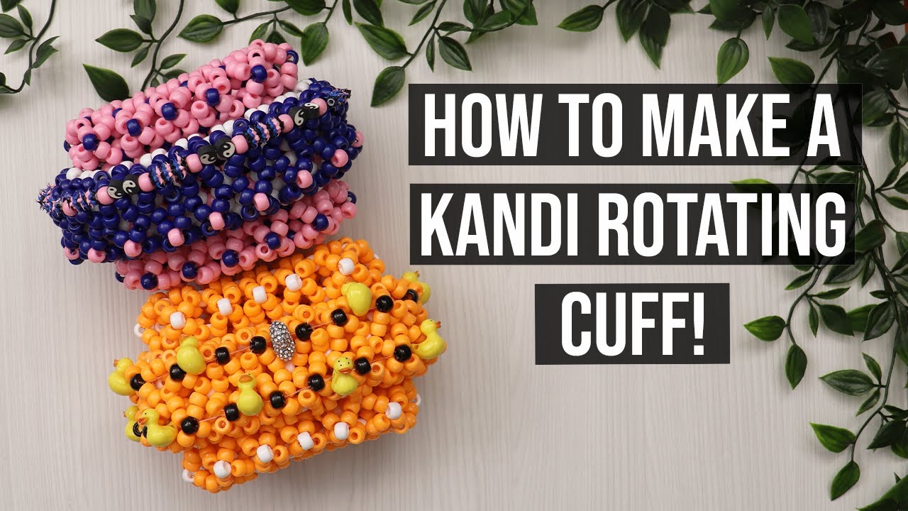 How to make a Kandi Rotating Cuff! Step by step tutorial!