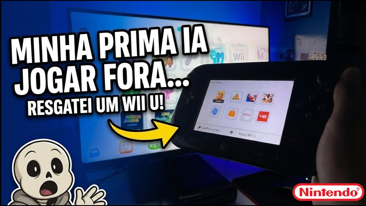 Minha prima ia JOGAR FORA! 😱 Transformei esse Wii U numa MÁQUINA