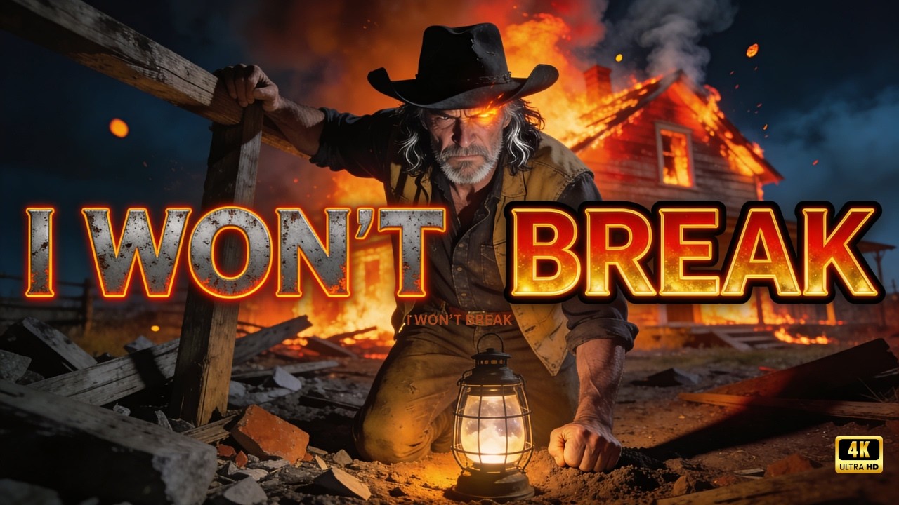 I Won't Break - Defiant Outlaw Country Anthem (Cinematic Lyric Visualizer)