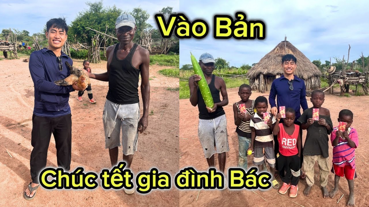 Thái Lâm Vlogs || Vào bản chúc tết gia đình Bác theo phong tục của Việt Nam