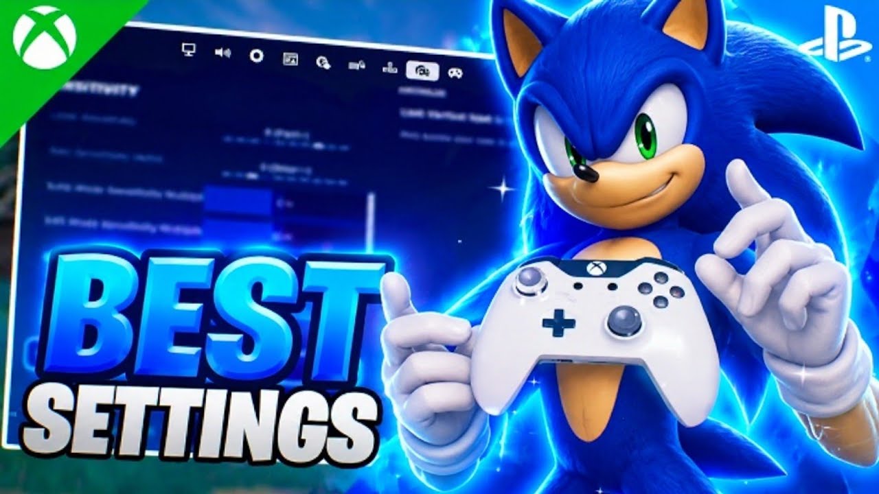 NEW Best Controller SETTINGS + Sensitivity in the NEW Fortnite Sonic Season. 😍