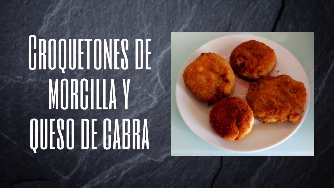 CROQUETONES DE MORCILLA Y QUESO DE CABRA