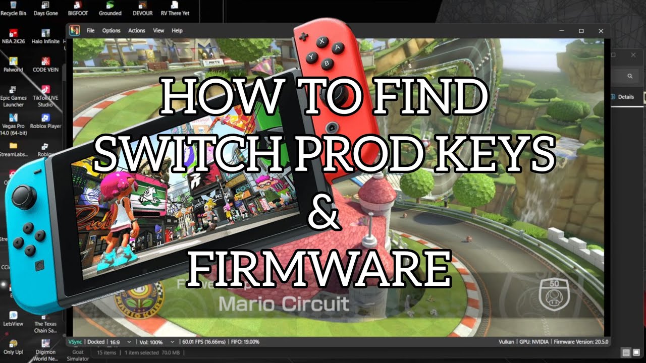 How to Play NINTENDO SWITCH Games On PC | WHERE TO FIND PROD KEYS / FIRMWARE 