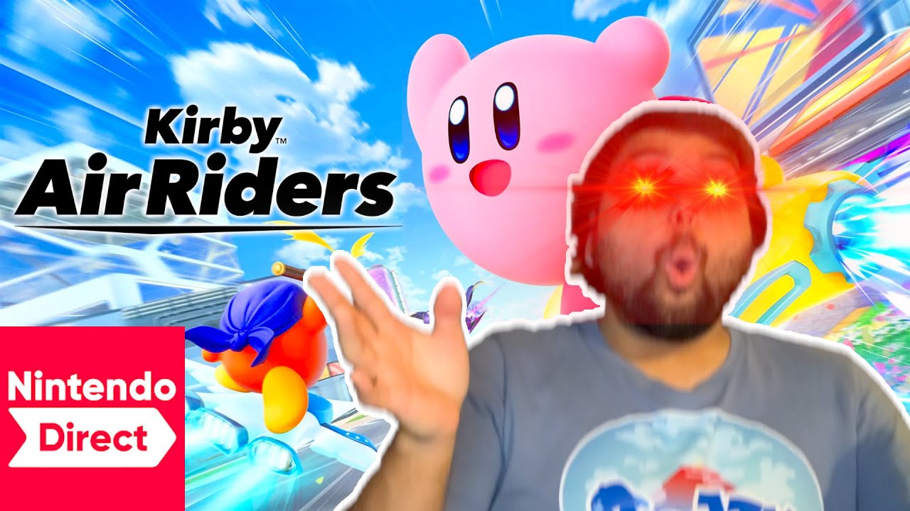KIRBY AIR RIDERS NINTENDO DIRECT REACTION!!! #kirbyairride #nintendo #reaction