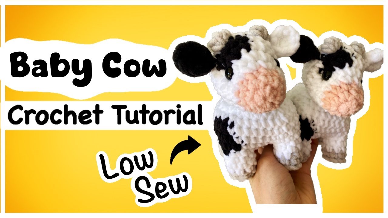 Crochet Cow Tutorial - Low Sew Free Pattern