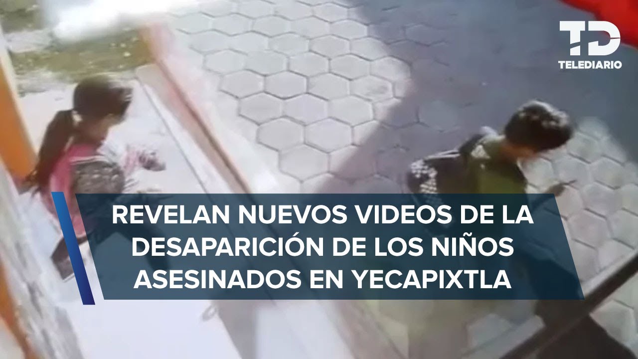 Caminaban hacia la escuela; captan momento previo a desaparición y muerte de menores en Morelos