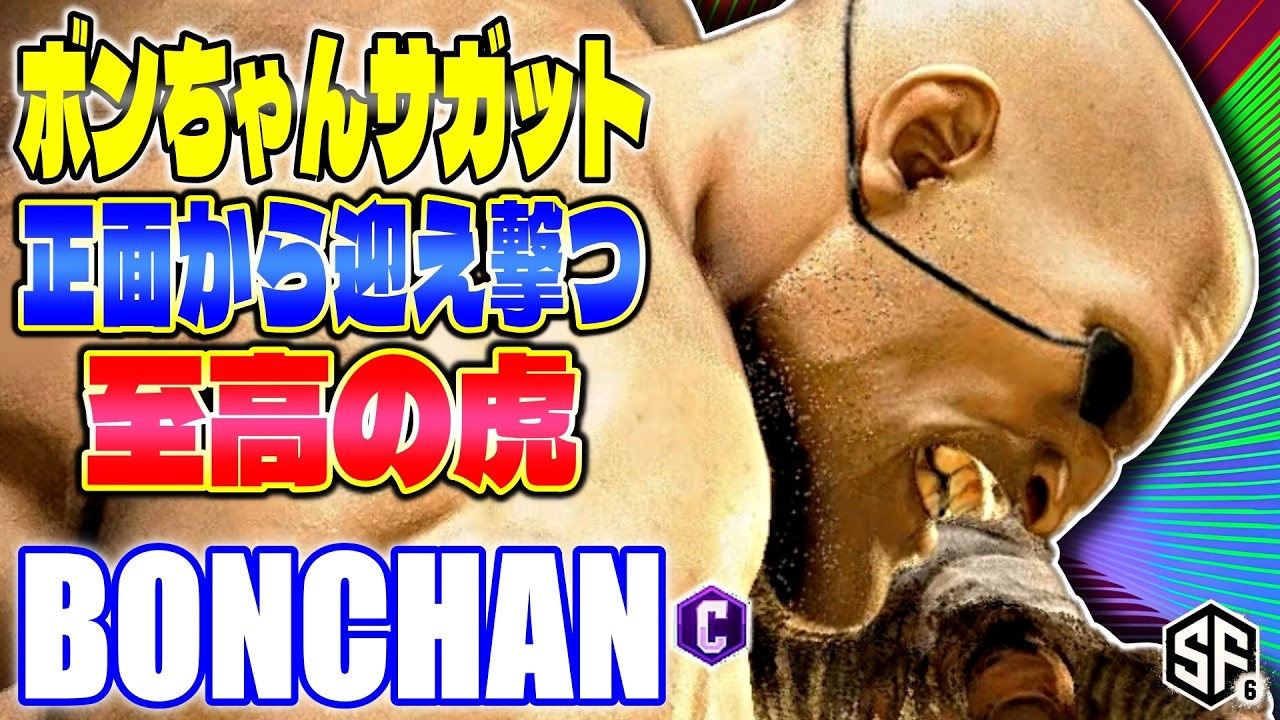 【スト6】ボンちゃんサガット 正面から迎え撃つ至高の虎 ボンちゃん (サガット) 【SF6】