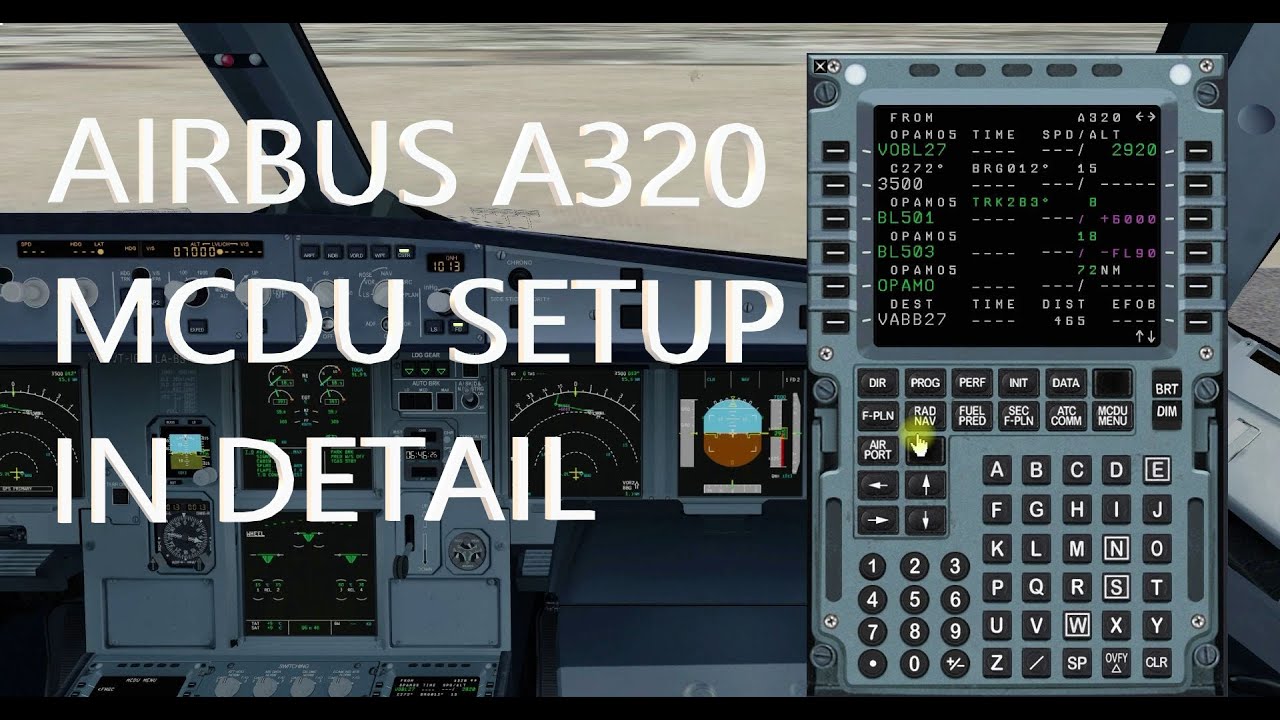 Подробная настройка системы управления полетом Airbus A320 (DIFSRIP) | Объяснение вторичного план...