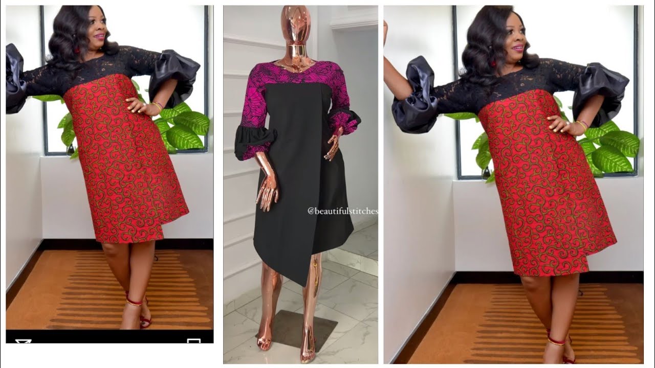 HOW TO CUT A TRENDY A-LINE DRESS with YOKE