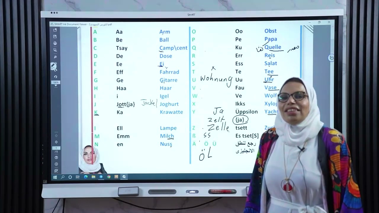 المحاضرة الاولي في الكورس التأسيسي في اللغة الالمانية 2025 | فراو سعاد