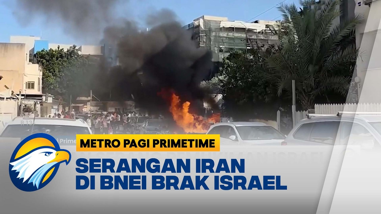 Serangan Iran di Bnei Brak Israel Membakar Kendaraan - [Metro Pagi Primetime]