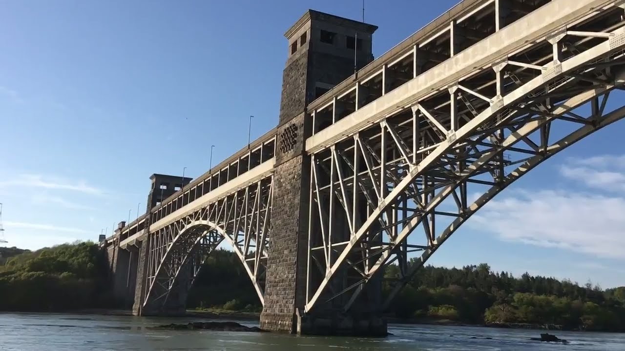 The Britannia Bridge gateway to Anglesey (Pont Britannia)