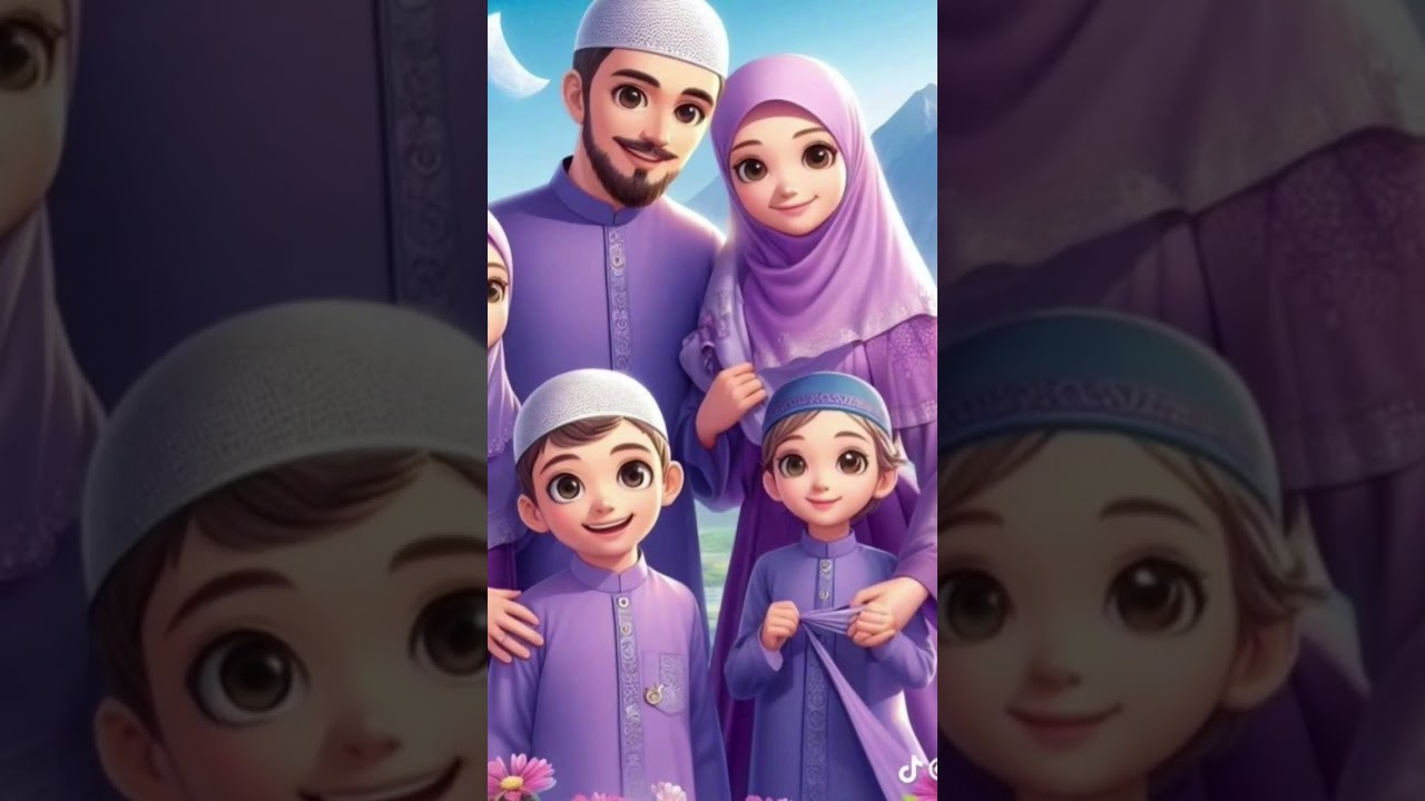 Cute Muslim families#moments