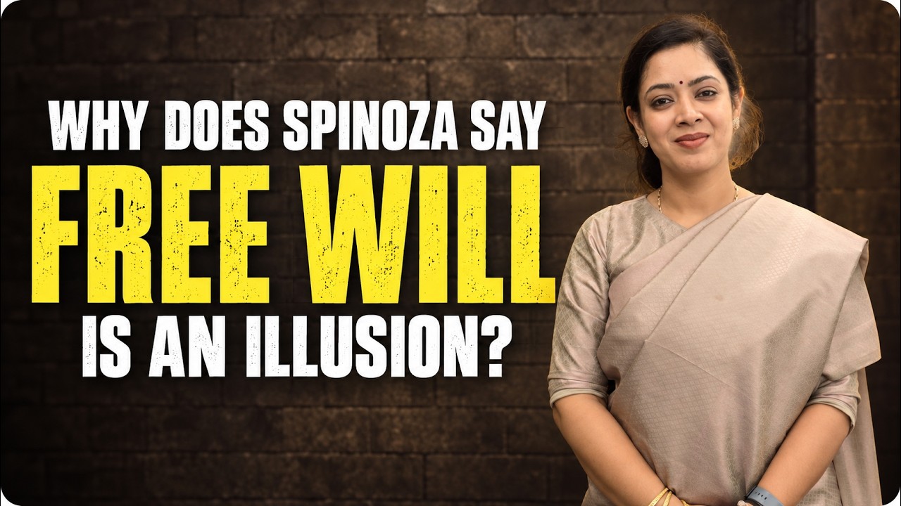 Why Does Spinoza Say Free Will Is an Illusion?  | Spinoza | Dr. Tanu Jain