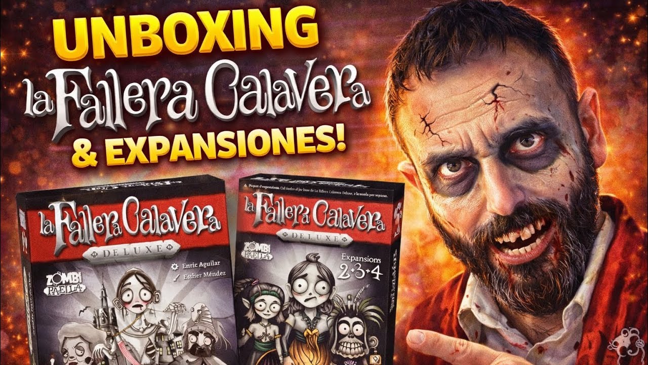 Unboxing de un paquete de Zombi Paella con la versión Deluxe de La Fallera Calavera