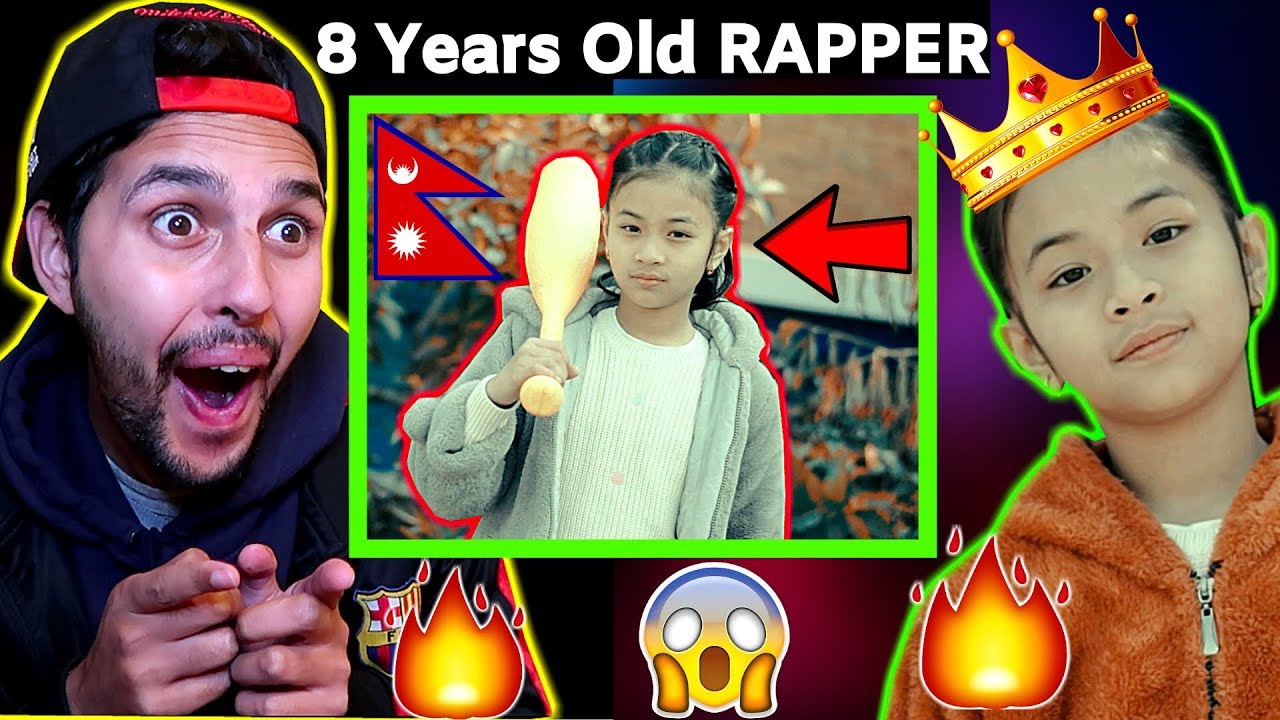 REACTING TO YOUNGEST GIRL RAPPER FROM NEPAL🔥SHE CAN RAP BETTER THAN ANY NEPALI RAPPER😱 WHAT 😳WTH WOW