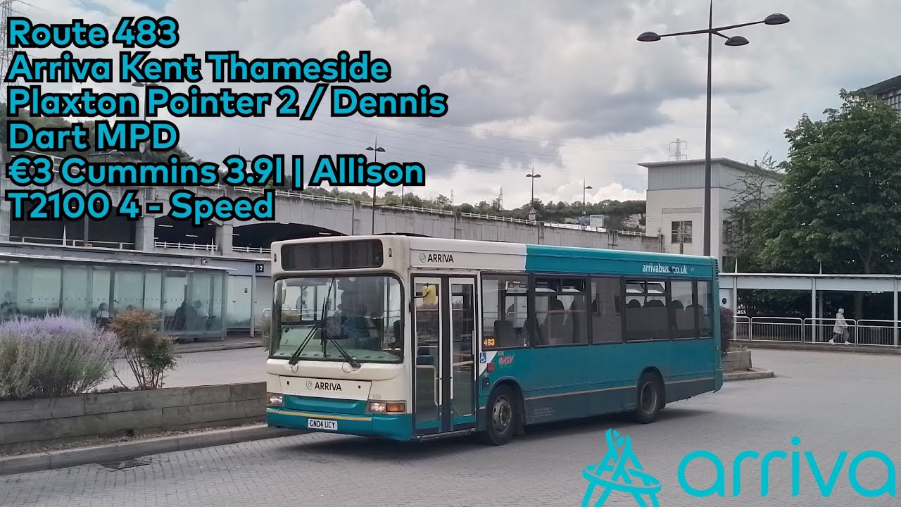 Dyson vaccum / Withdrawn - Route 483: Arriva Kent Thameside | 1608 (GN04 UCY) 