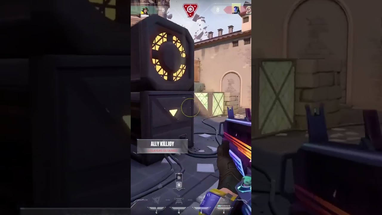 Killjoy lines ups to clutch the round #valorant #clutch #lineup
