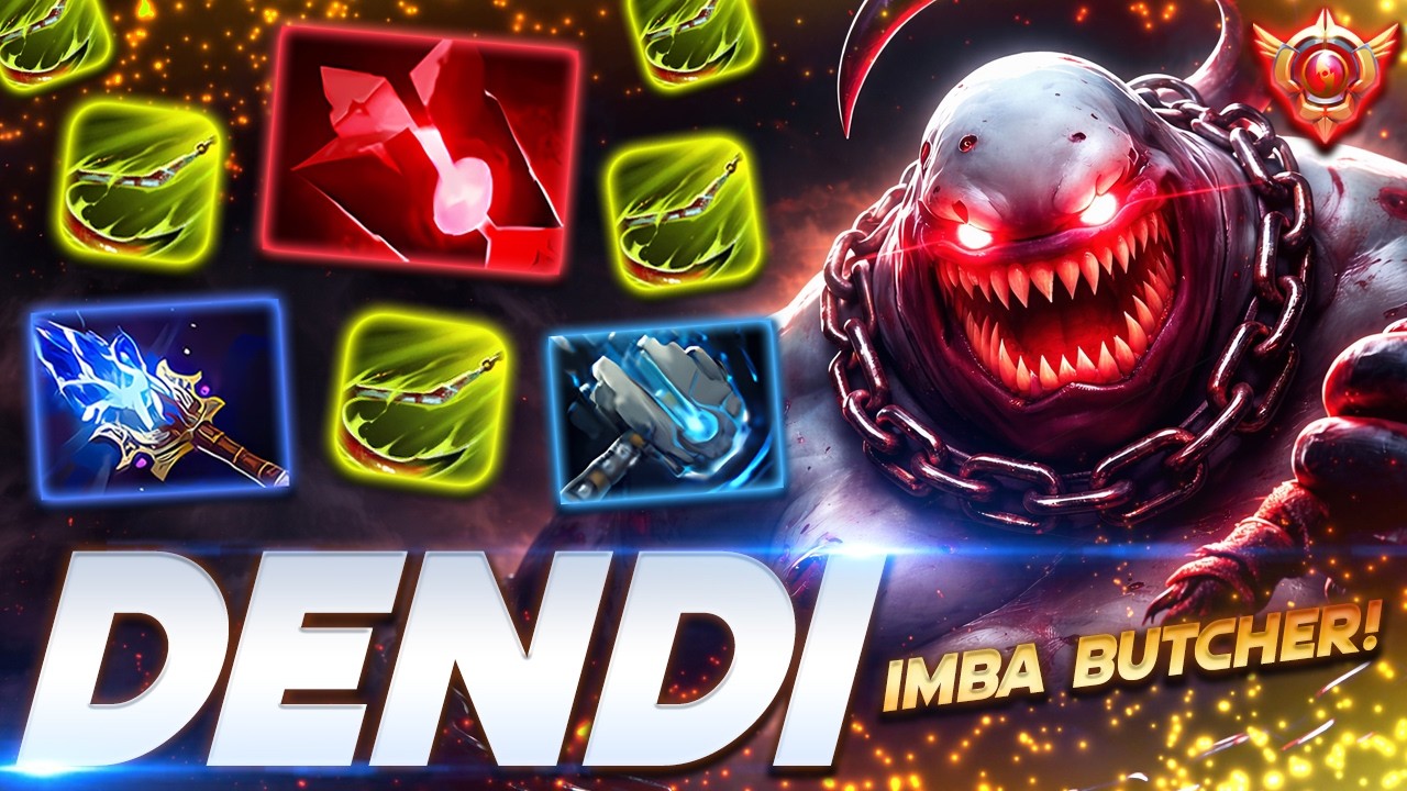 Dendi Pudge - IMBA BUTCHER! - Dota 2 Pro Gameplay [Watch & Learn]