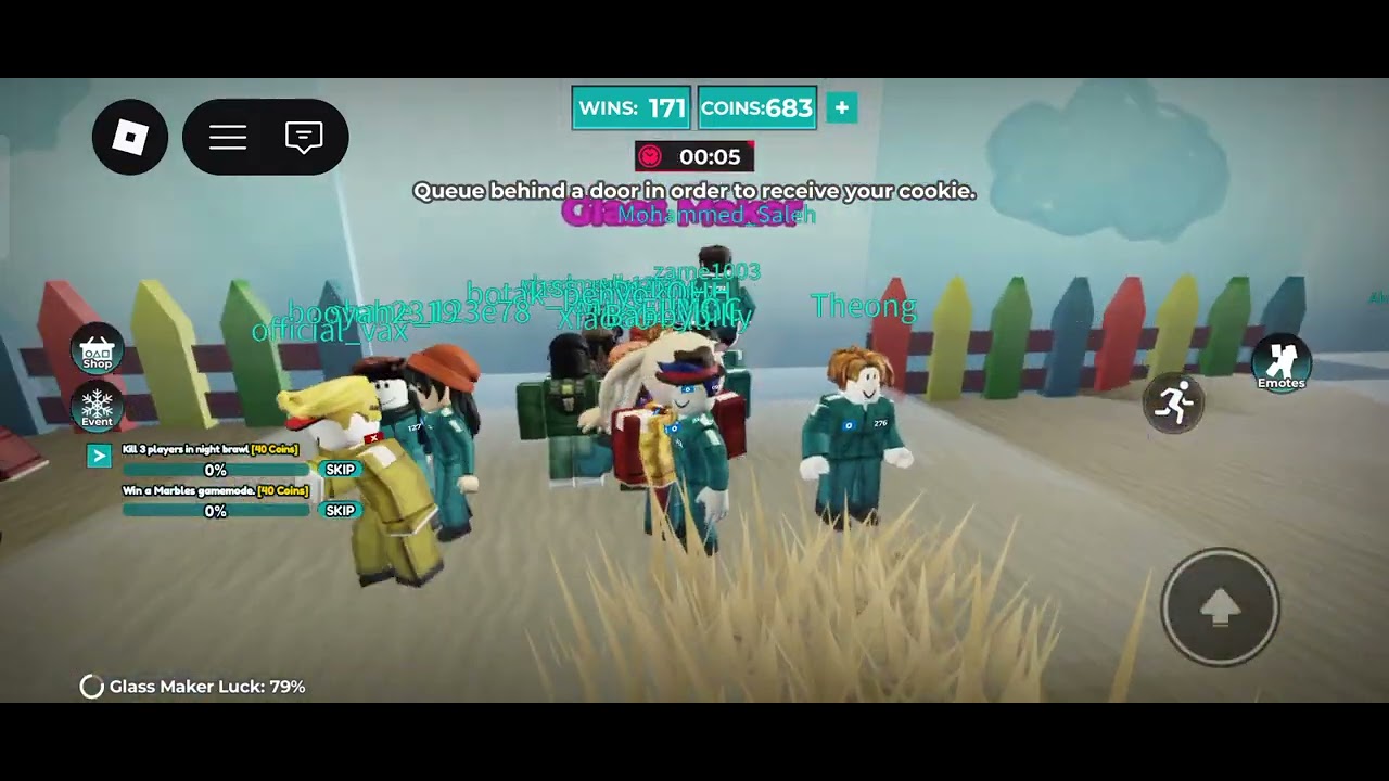 Playing squid game part one