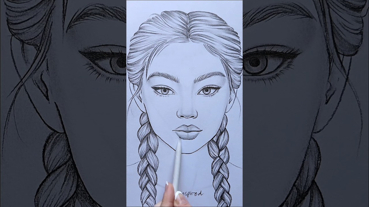 Как нарисовать лицо 🫶 ​​#искусство #произведениеискусства #художник #мультфильм #иллюстрация #рис...