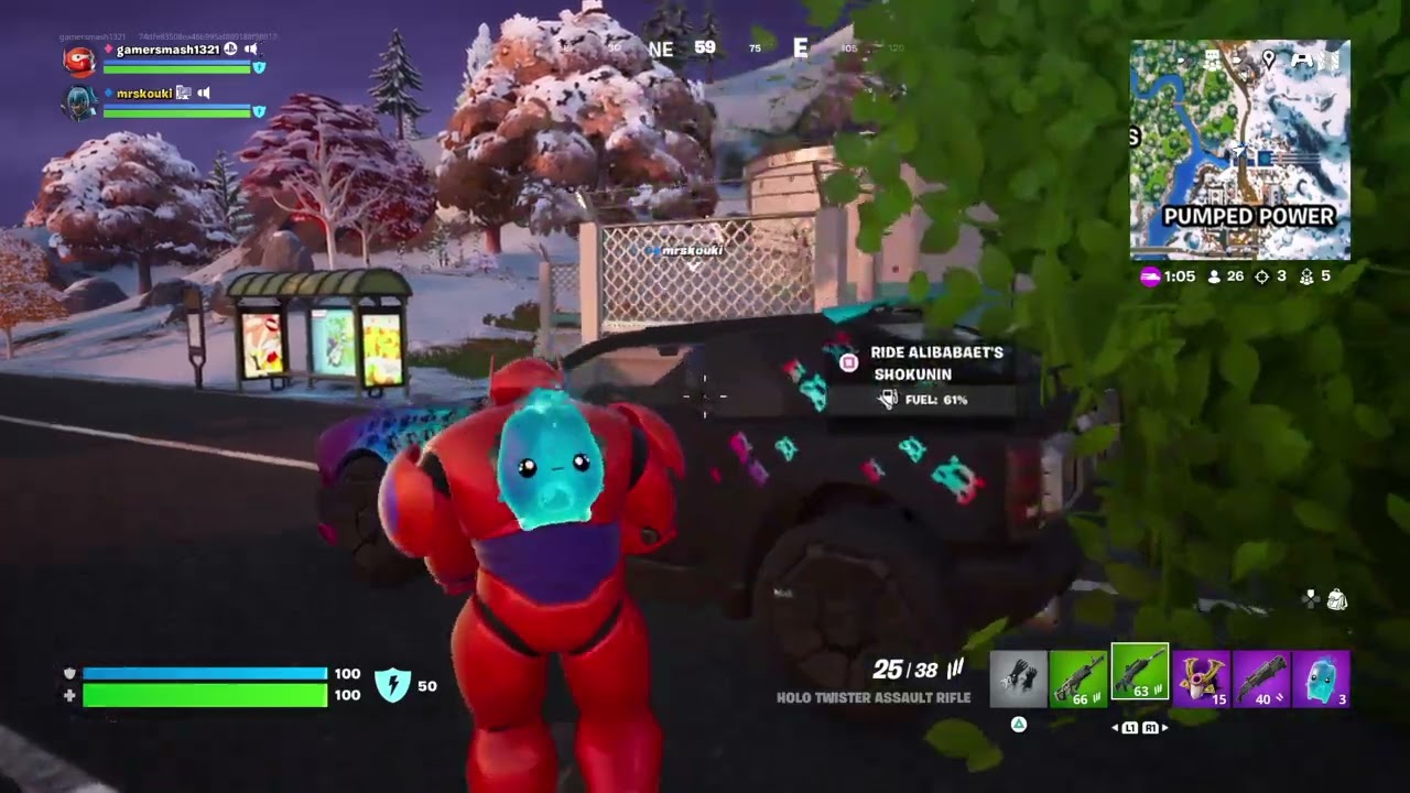 Big Bush bomb glitch Fortnite chapter 6 season 1