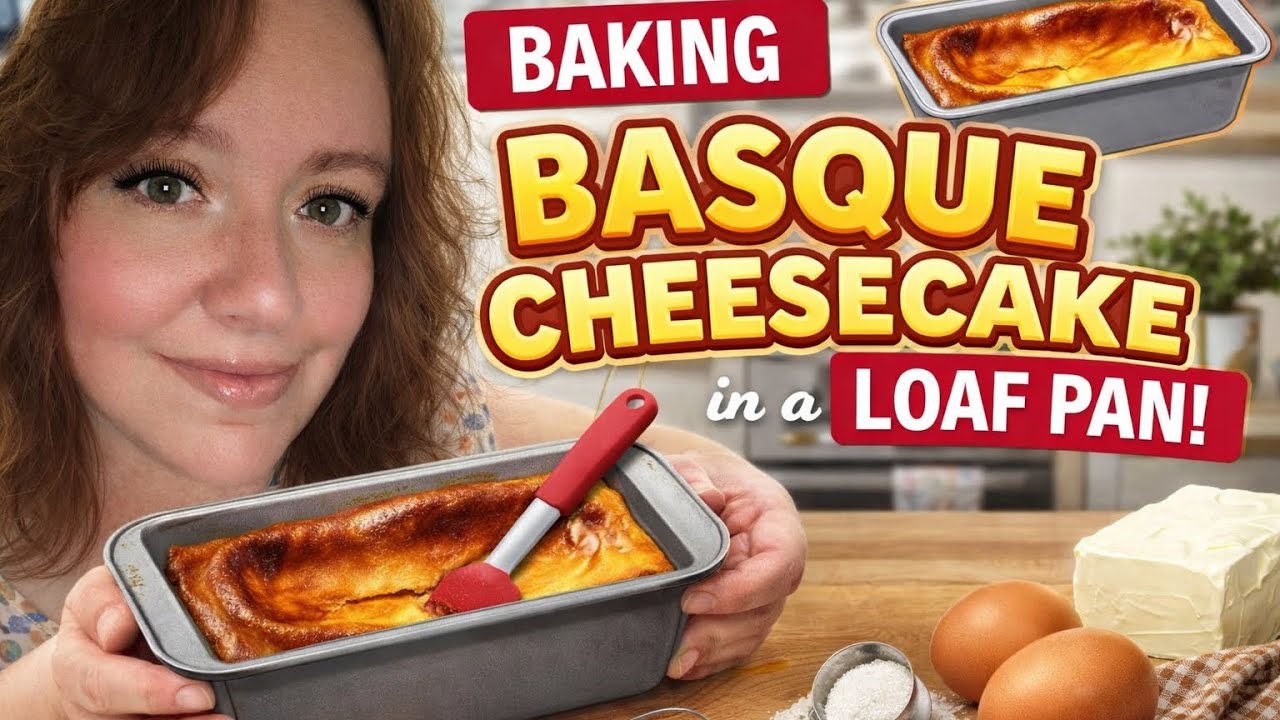 Basque Cheesecake in a Loaf Pan 🍰
