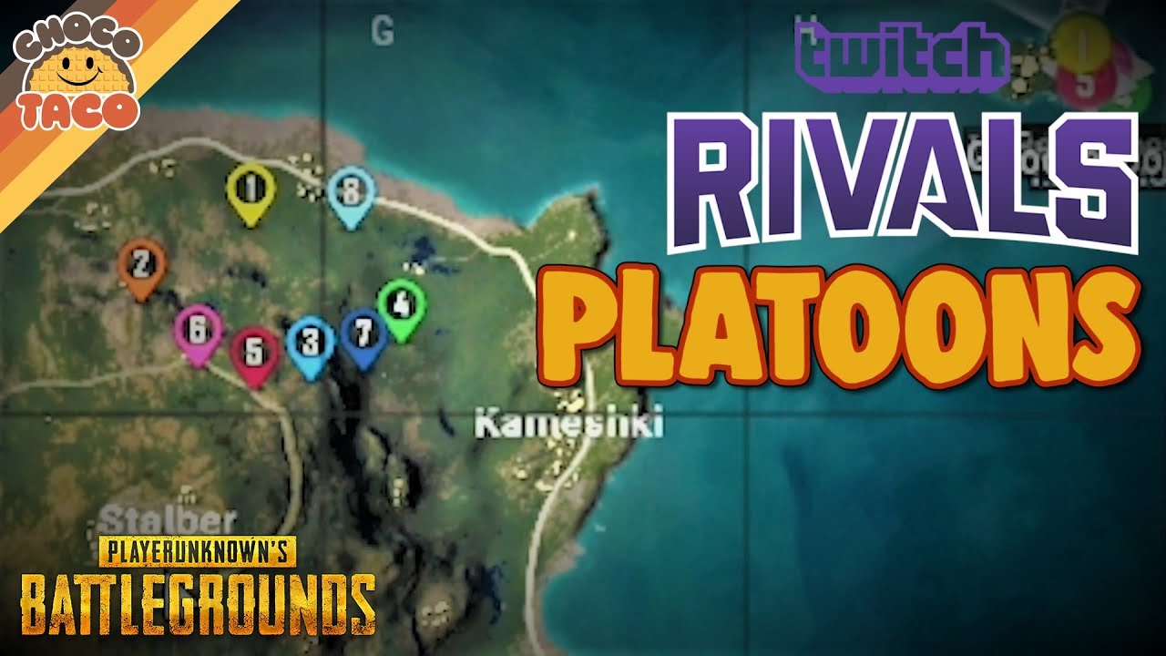 Twitch Rivals PLATOONS: chocoTaco PUBG Gameplay