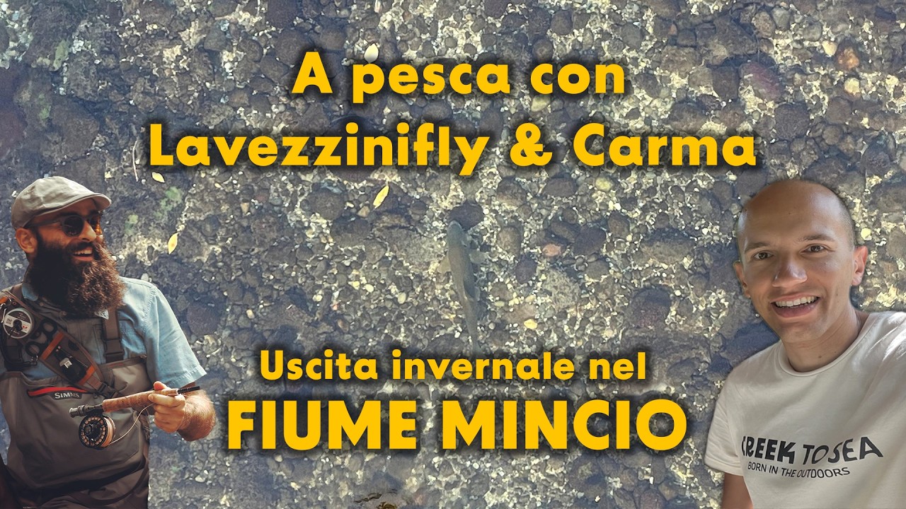 A pesca con Lavezzinifly & Carma | Mosca secca e ninfa nel Fiume Mincio barbi carpe cavedani