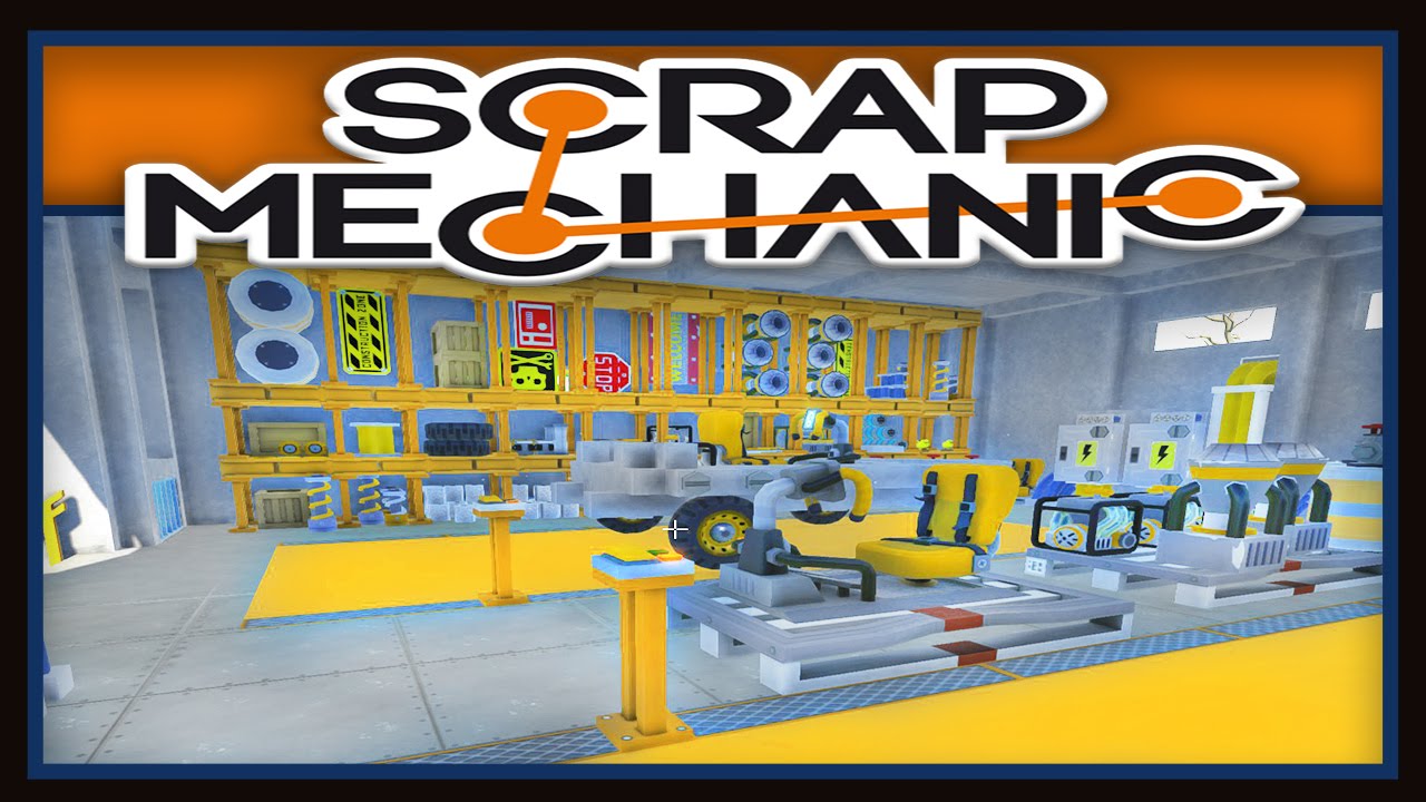Scrap Mechanic:  How To Build A Vehicle Garage- Interior