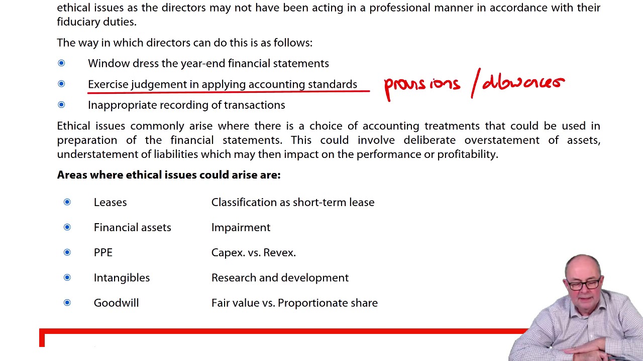 Ethics - ACCA SBR