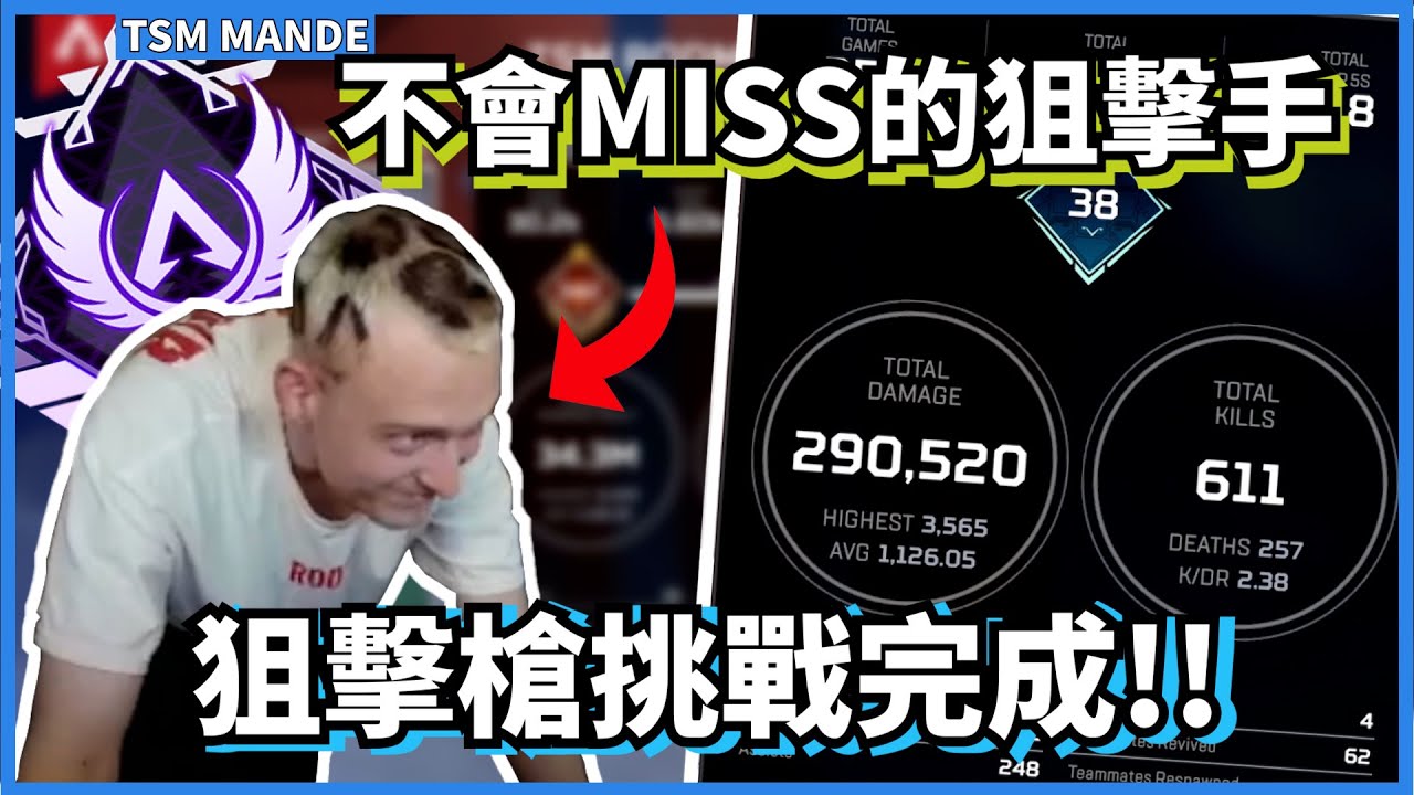 [Mande精華37] - 這個人的狙擊槍跟外掛一樣!! 只用狙擊槍挑戰下台一鞠躬o7