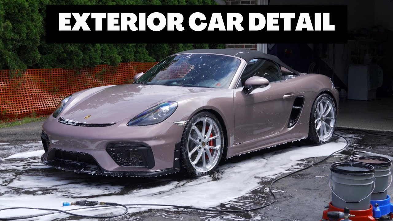2023 Porsche 718 Spyder Convertible | Exterior Wash & Protectant | Moncton Auto Detailing | ASMR