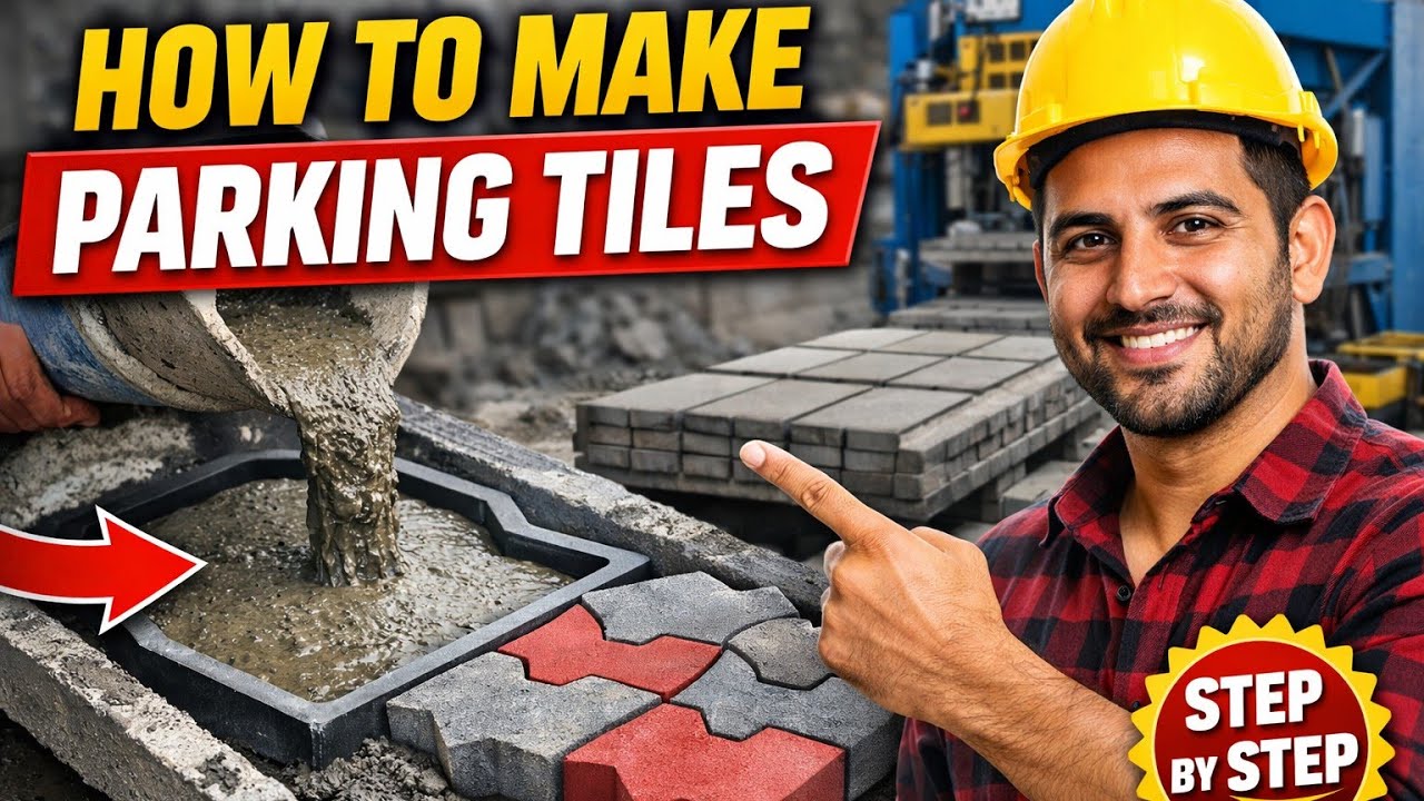 How to make parking tiles? where to get colour and chemicals. Where are parking tiles available?