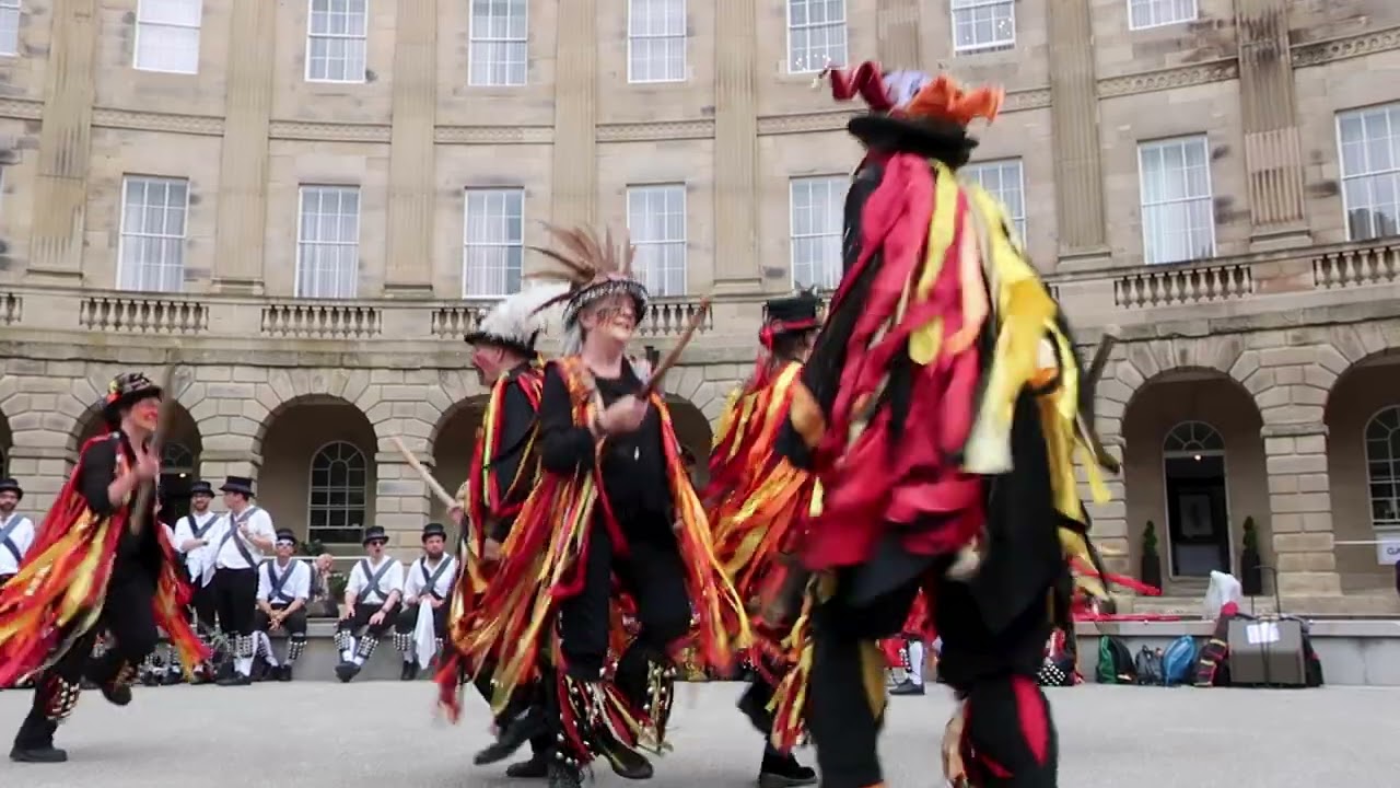 Powderkegs Morris: Dancing in the Crescent at Buxton Day of Dance