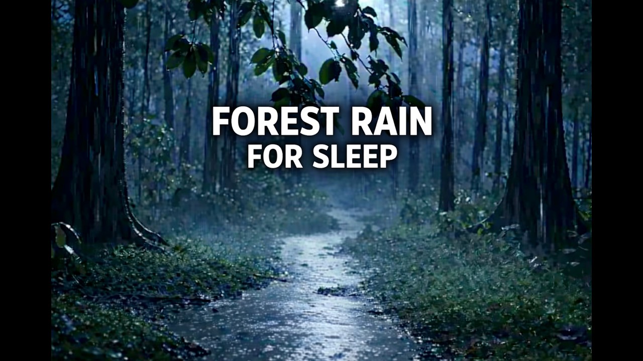 Forest Path Deep Rain for Sleep Sounds #RainSounds #SleepSounds