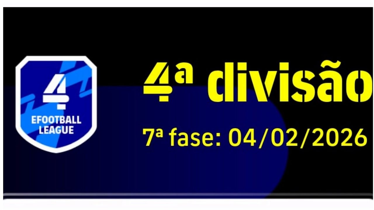 Jogando primeira partida na 4 divisão da liga Efootball
