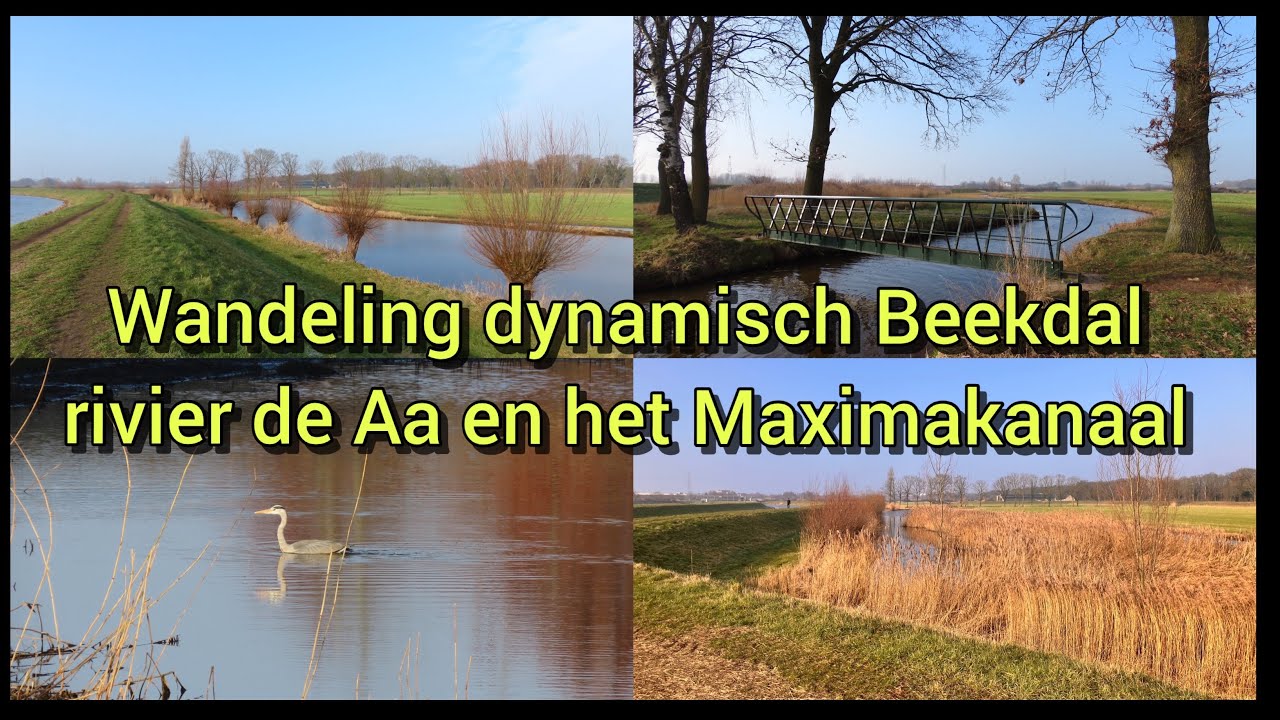 Wandeling dynamisch Beekdal, rivier de Aa en het Maximakanaal. 