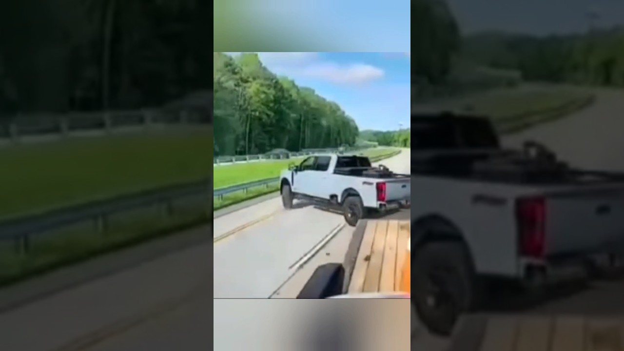 Instant Karma For Brake Checking A Semi Truck