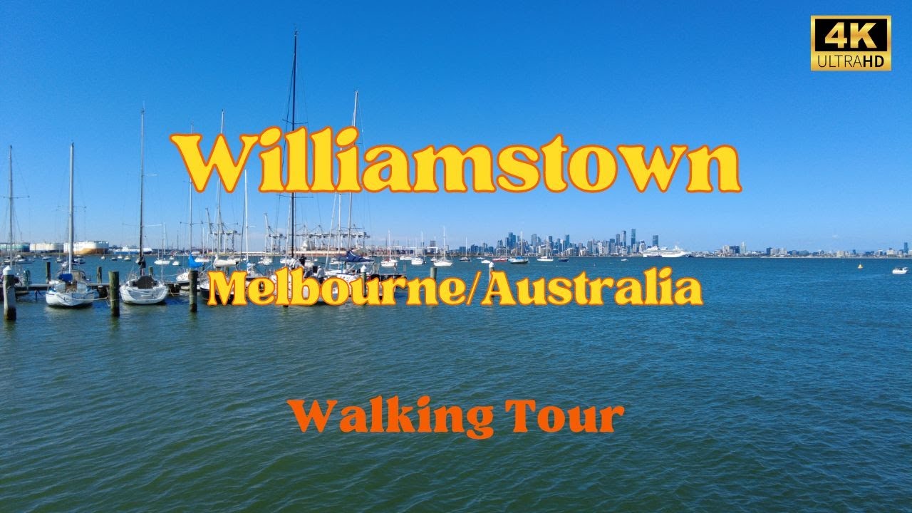 Williamstown Walking Tour, Melbourne - Australia 🇭🇲 - 4K - Saturday