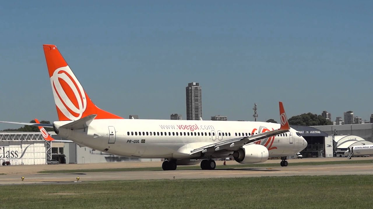 Decolagem  Boeing 737-800 da GOL  - Aeroparque Buenos Aires