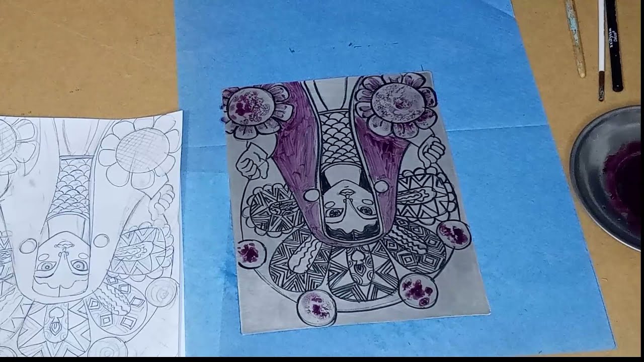 LITOGRAFÍA EN PLANCHA DE METAL - (GOMA- LIMÓN)