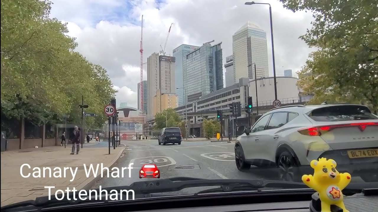 Canary Wharf to Tottenham - Drive in London